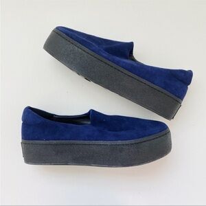 Opening Ceremony suede platform in blue